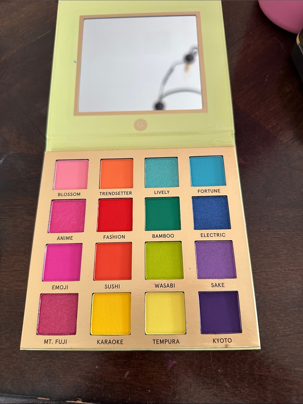 bh Cosmetics "Trendy in Tokyo" Eyeshadow Palette - Pastel Green & Rose Gold